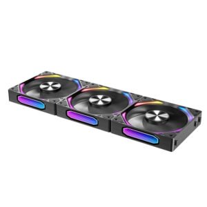 Lot de 3 Ventilateurs boitier Azza Galaxy Standard RGB - 12cm (Noir)