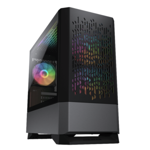 Boitier Mini Tour Micro ATX Cougar MG140 Air RGB avec panneau vitré (Noir)