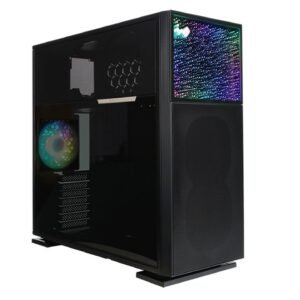 Boitier Moyen Tour E-ATX InWin N515 Nebula Ultra Cooling Edition RGB avec panneau vitré (Noir)