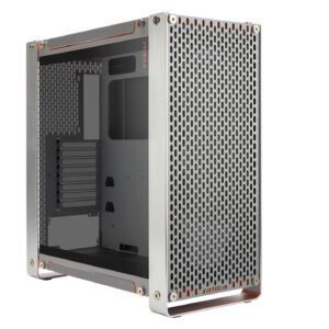 Boitier Grand Tour E-ATX InWin Dubili DIY avec panneau vitré (Argent/Orange)