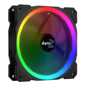 Ventilateur de boitier AeroCool Orbit RGB 12cm (Noir)