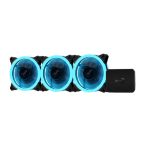 Lot de 3 Ventilateurs de boitier AeroCool Rev RGB Pro 12cm (Noir)