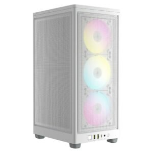 Boitier Mini Tour Mini-ITX Corsair iCue 2000D Airflow RGB (Blanc)