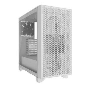 Boitier Moyen Tour ATX Corsair 3000D Airflow avec panneaux vitrés (Blanc)