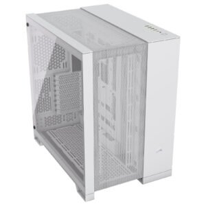 Boitier Moyen Tour E-ATX Corsair 6500D Airflow RGB avec panneau vitré (Blanc)