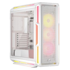 Boitier Moyen Tour E-ATX Corsair iCue Link 5000T LX RGB avec panneau vitré (Blanc)