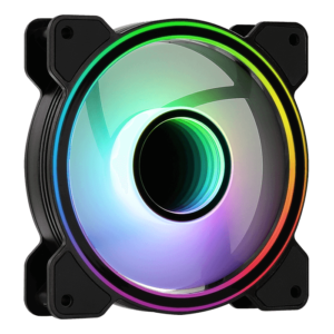 Ventilateur de boitier Aerocool Mirage RGB 12cm (Noir)