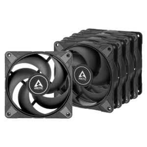 Lot de 5 Ventilateurs de boitier Arctic P12 Max - 12cm (Noir)