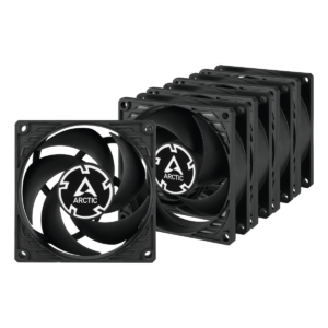 Lot de 5 Ventilateurs de boitier Arctic P8 - 8cm (Noir)