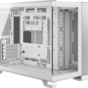Boitier Mini Tour Micro ATX Corsair 2500X avec panneaux vitrés (Blanc/Argent)