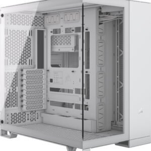Boitier Moyen Tour E-ATX Corsair 6500X avec panneaux vitrés (Blanc)