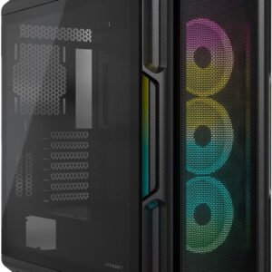 Boitier Moyen Tour E-ATX Corsair iCue 5000T RGB avec panneaux vitrés (Noir)