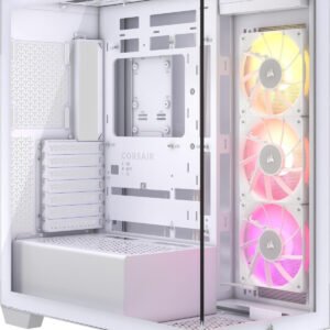 Boitier Moyen Tour E-ATX Corsair 3500X RGB avec panneaux vitrés (Blanc)