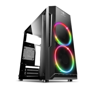 Boitier Mini Tour Micro ATX Spirit of Gamer Deathmatch 3 RGB avec panneaux vitrés (Noir)