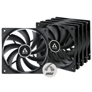 Lot de 5 Ventilateurs de boitier Arctic F12 PST - 12cm (Noir)