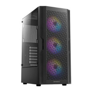 Boitier Moyen Tour ATX Antec AX20 RGB avec panneau vitré (Noir)