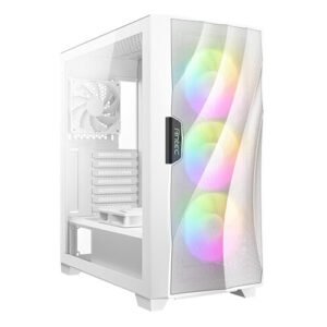 Boitier Moyen Tour ATX Antec Dark Fleet DF700 Flux RGB avec panneau vitré (Blanc)