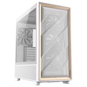 Boitier Moyen Tour E-ATX Antec Flux avec panneau vitré (Blanc/Marron)