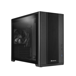 Boitier Mini Tour Micro ATX Chieftec Uni BX-10B-OP avec panneau vitré (Noir)