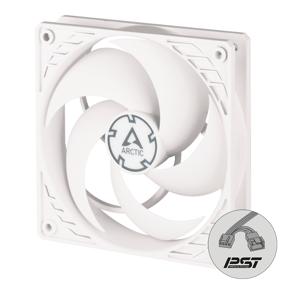 Ventilateur de boitier Arctic P12 PST - 12cm (Blanc)