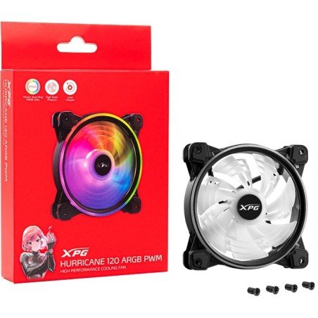 Ventilateur de boitier Adata XPG Hurricane RGB - 14cm (Noir) – Image 2