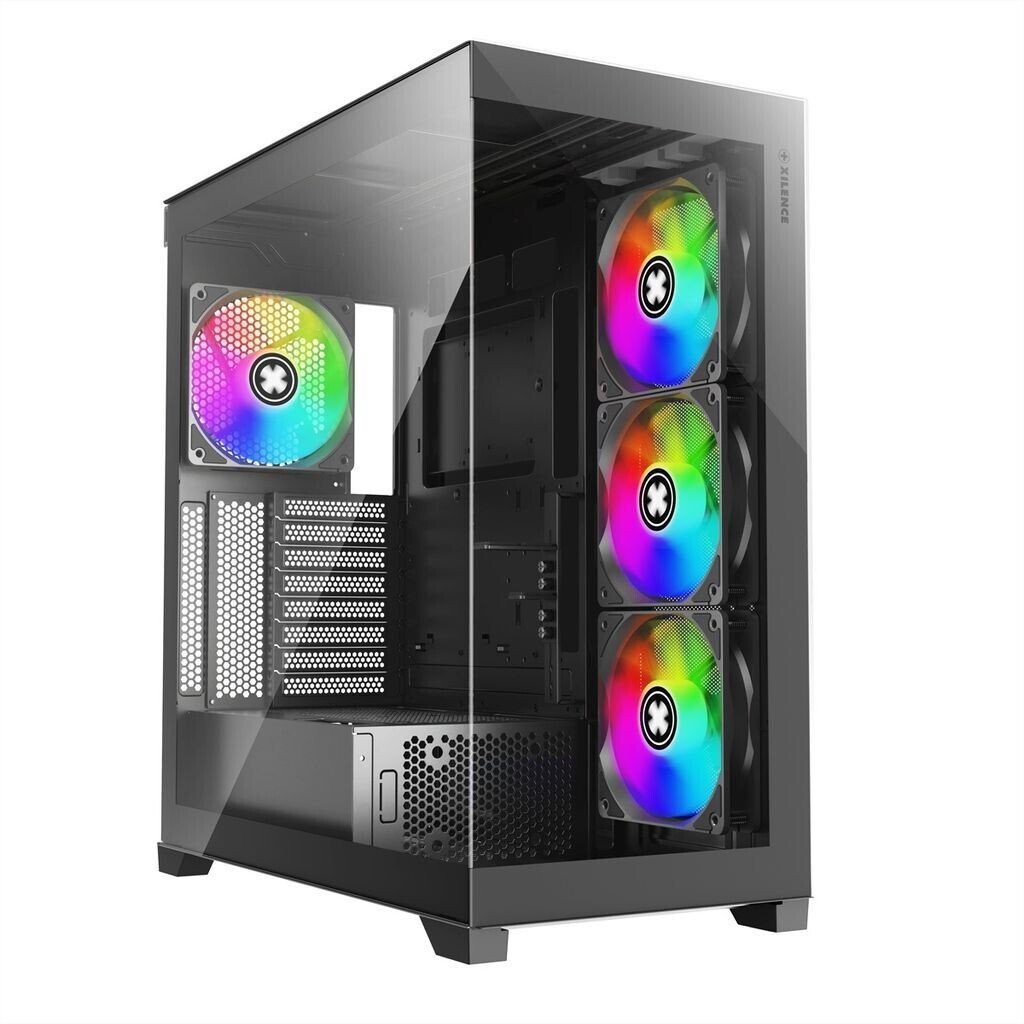 Boitier Moyen Tour ATX Xilence Gleam RGB avec panneaux vitrés (Noir)