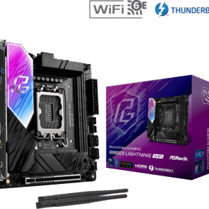 Carte Mère ASRock Phantom Gaming B860I Lightning WiFi (Intel LGA 1851) Mini ITX