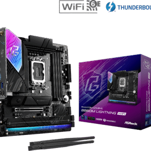 Carte Mère ASRock Phantom Gaming B860M Lightning WiFi (Intel LGA 1851) Micro ATX