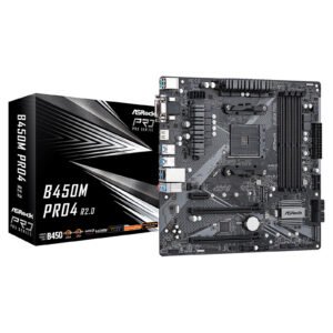 Carte Mère ASRock B450M Pro4 R2,0 (AM4) Micro ATX