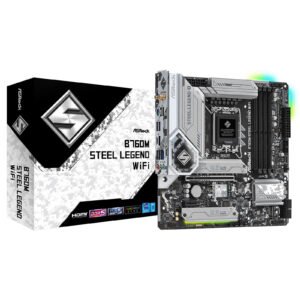 Carte Mère ASRock B760M Steel Legend WiFi DDR5 (Intel LGA 1700) Micro ATX