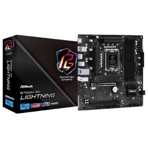 Carte Mère ASRock B760M PG Lightning DDR5 (Intel LGA 1700) Micro ATX