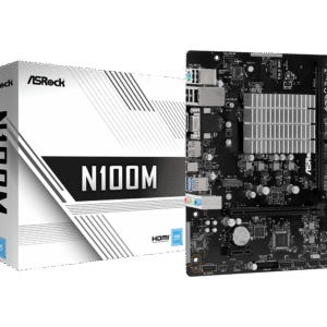 Carte Mère ASRock N100M avec Processeur Intel N100 (3,4Ghz) - Micro ATX