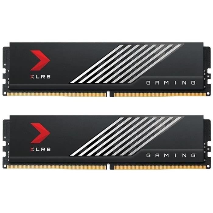 Kit Barrettes mémoire 32Go (2x16Go) DIMM DDR5 PNY XLR8 Gaming Mako 6000MHz (Noir)