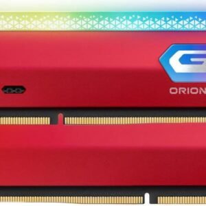 Kit Barrettes mémoire 16Go (2x8Go) DIMM DDR4 GeIL Orion RGB 3200Mhz AMD (Rouge)