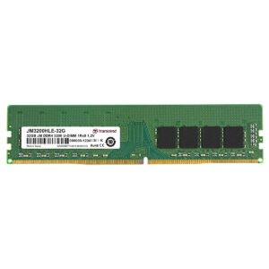 Barrette mémoire 32Go DIMM DDR4 Transcend JetRam 3200Mhz (Vert)