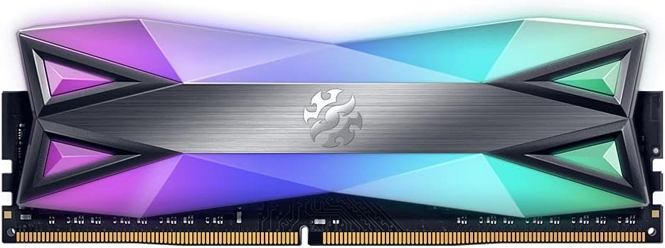 Barrette mémoire 16Go DIMM DDR4 Adata XPG SpectriX D60G RGB 3600Mhz (Noir)