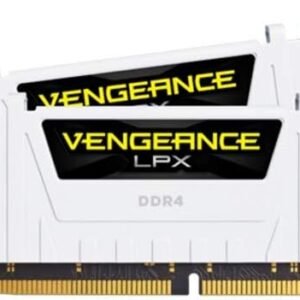 Kit Barrettes mémoire 16Go (2x8Go) DIMM DDR4 Corsair Vengeance LPX  3000Mhz (Blanc) CL16