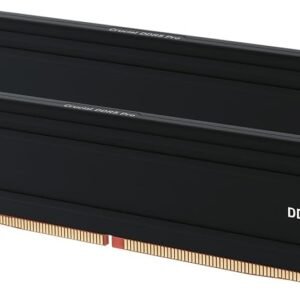 Kit Barrettes mémoire 128Go (2x64Go) DIMM DDR5 Crucial Pro 5600MHz (Noir)