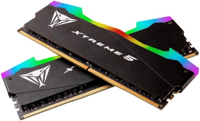 Kit Barrettes mémoire 32Go (2x16Go) DIMM DDR5 Patriot Viper Xtreme 5 RGB 7600MHz (Noir)
