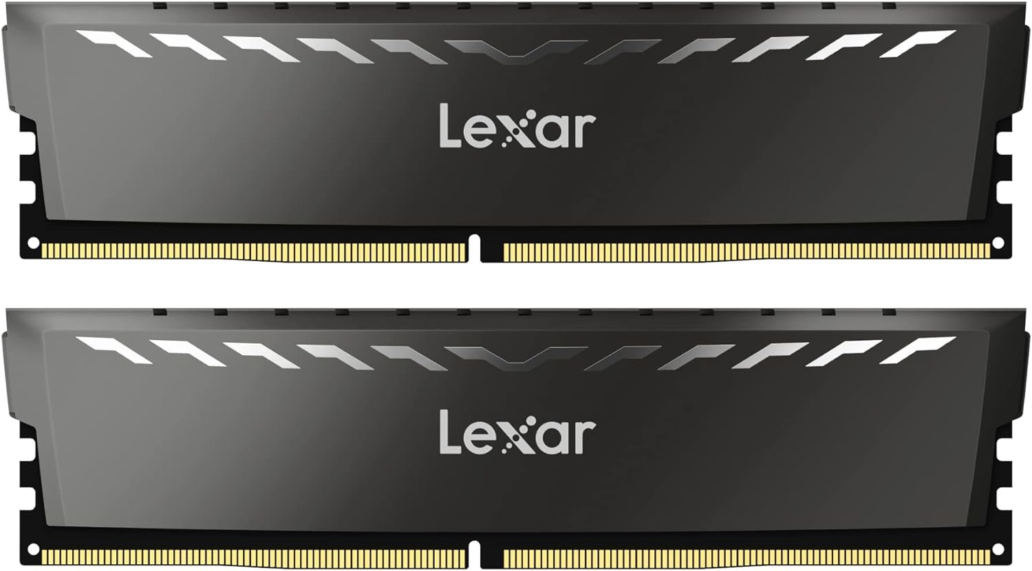 Kit Barrettes mémoire 16Go (2x8Go) DIMM DDR4 Lexar Thor 3200Mhz (Noir)