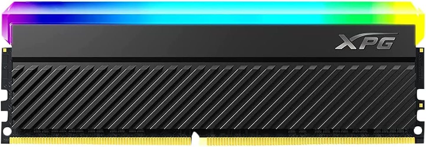 Barrette mémoire 16Go DIMM DDR4 Adata XPG Spectrix D45 RGB 3600Mhz (Noir)