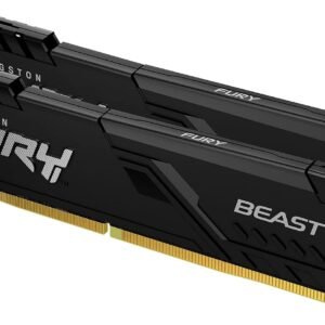 Kit Barrettes mémoire 16Go (2x8Go) DIMM DDR4 Kingston Fury Beast RGB  3600Mhz (Noir)