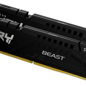 Kit Barrettes mémoire 32Go (2x16Go) DIMM DDR5 Kingston Fury Beast  4800MHz (Noir)