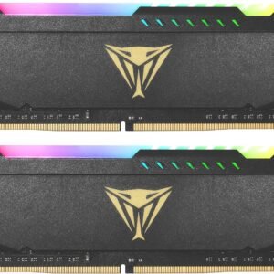 Kit Barrettes mémoire 16Go (2x8Go) DIMM DDR4 Patriot Viper Steel RGB  3600Mhz (Noir)