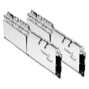 Kit Barrettes mémoire 32Go (2x16Go) DIMM DDR5 G.Skill Trident Z5 RGB 6800MHz (Argent)