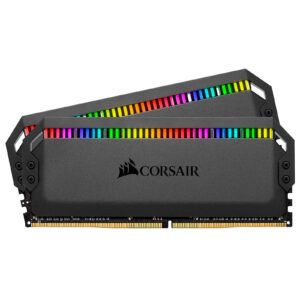 Kit Barrettes mémoire 32Go (2x16Go) DIMM DDR4 Corsair Dominator Platinum RGB  3200Mhz (Noir)