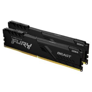 Kit Barrettes mémoire 32Go (2x16Go) DIMM DDR4 Kingston Fury  2666Mhz (Noir)