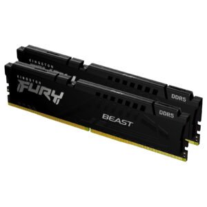 Barrette mémoire 32Go DIMM DDR5 Kingston Fury Beast  5200MHz (Noir)
