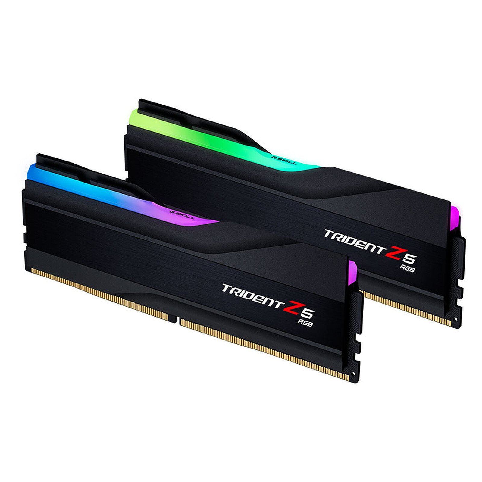 Kit Barrettes mémoire 32Go (2x16Go) DIMM DDR5 G.Skill Trident Z5 RGB 5200MHz (Noir)