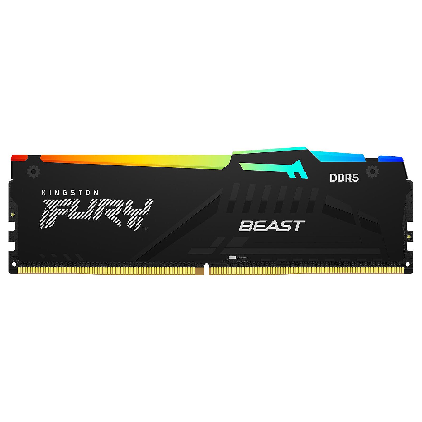 Barrette mémoire 16Go DIMM DDR5 Kingston Fury Beast 4800MHz (Noir)